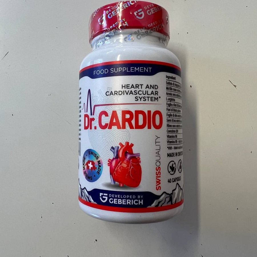 Dr.Cardio — Dose mit rotem Herz-Logo, im Lieferkarton