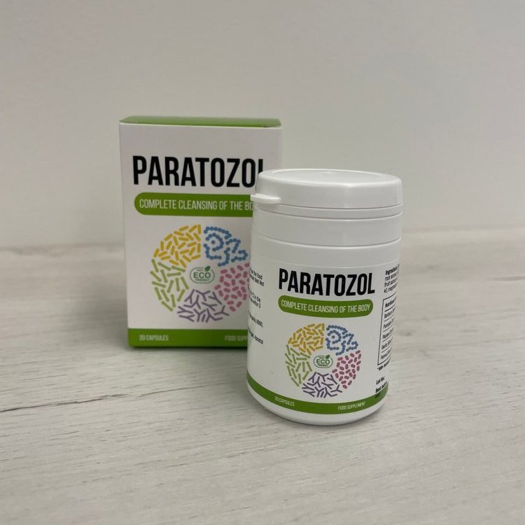 Paratozol — weiße Dose mit 20 Kapseln