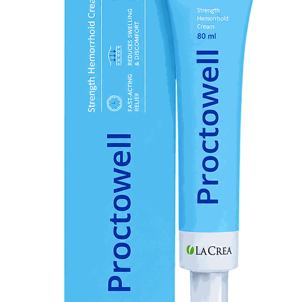 Proctowell — 80-ml-Tube mit Applikator und Faltschachtel der Marke La Crea
